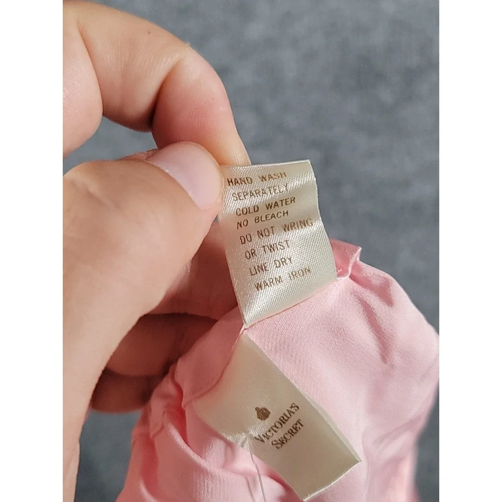 NWT 90s Victoria's Secret Second Skin Satin Panties Hi-Cut Underwear Small Pink